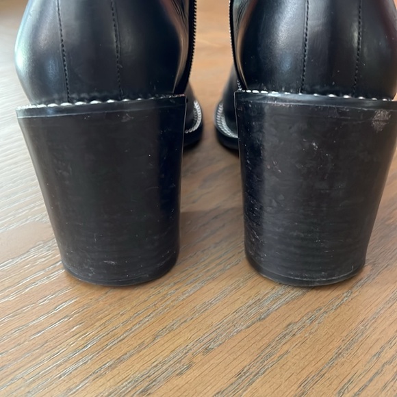 Givenchy Paris Booties Size 9 Black Leather Chains - Picture 11 of 13